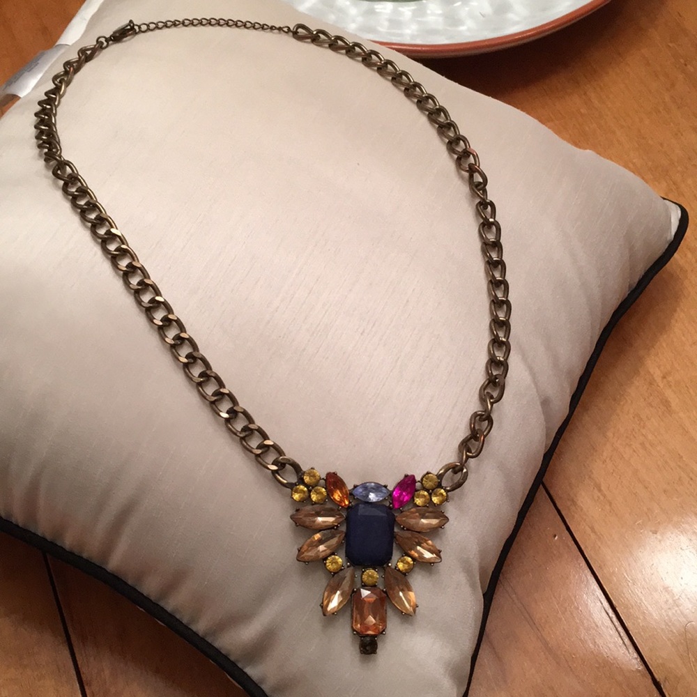 Necklace,multi color stones . Baublebar .looks vintage - Picture 2 of 6